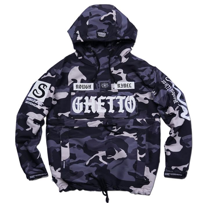 New Ghetto Camo anorak jacket - RoughRebel Original 2026