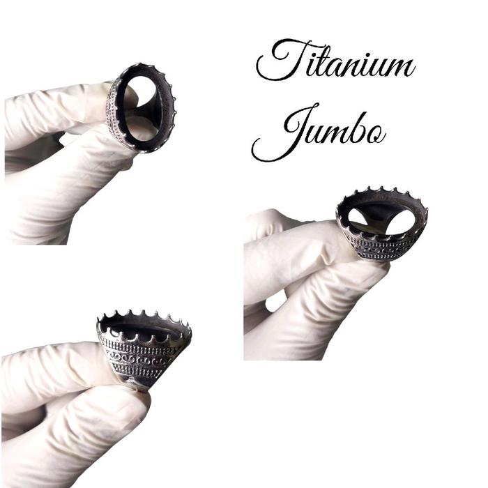 Ring Cincin Titanium Jumbo emban akik Size Besar