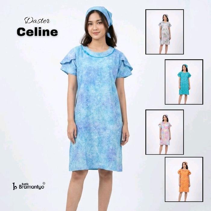 Batik Bramantyo - Daster Celine Ld 110cm Lengan variasi Batik cap Rayon Premium Adem Nyaman