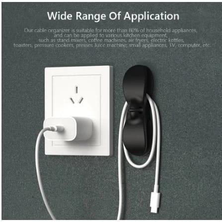 Cord Holder Kabel Penggulung Kabel Organizer Gulungan Kabel Tempel Grosir