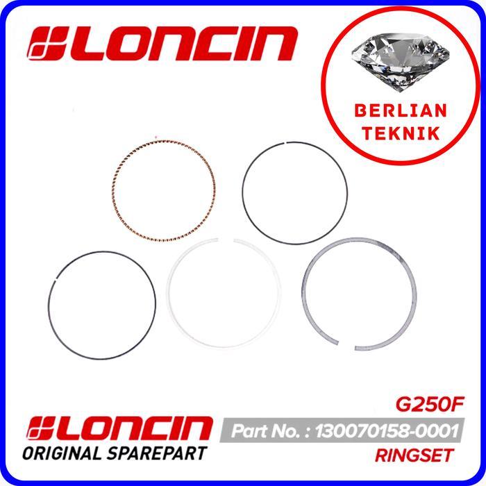 Ring Piston Set Mesin Penggerak Loncin G 250 F / 8.5 HP / 252 cc T1