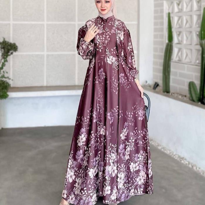 Hasa Store - JIHAN DRESS MUSLIM SERIES RAYA - Gamis Silk Premium