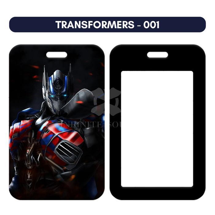 (N009) Nametag Transformers Tanpa Tali / Card Holder Cartoon / ID Card Optimus Prime / Tempat Kartu
