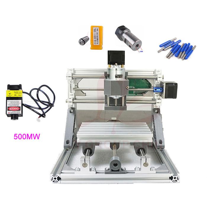 GRBL Control CNC1610 500mw laser Engraver Mini CNC Router 1610 2 in 1