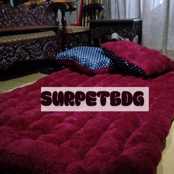 Kasur Gender Bulu Rasfur uk 180x140x15cm Free Bantal
