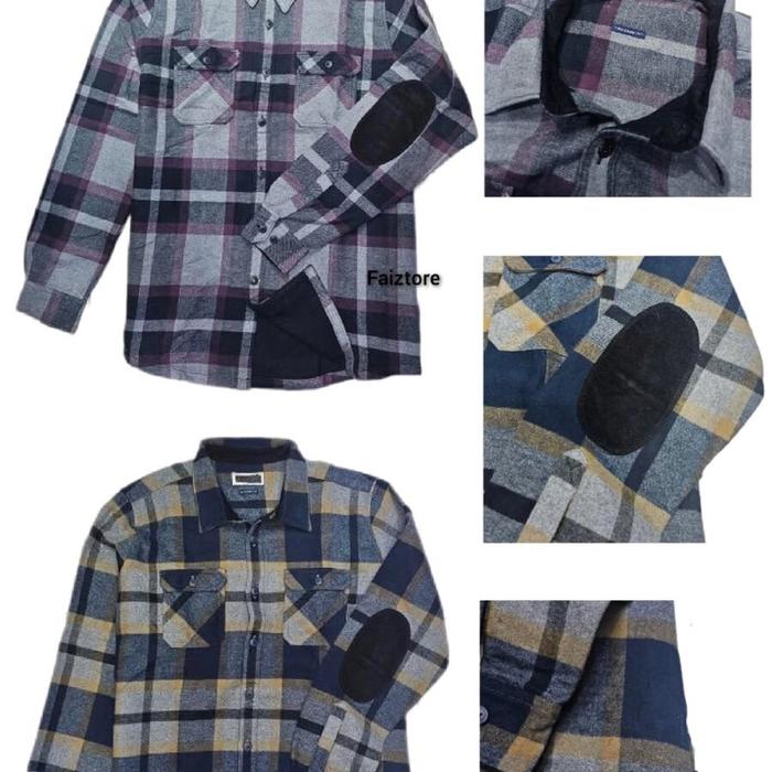 kemeja flannel barbour original