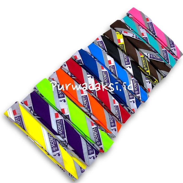 WOSM BORDIR,SCARF PRAMUKA LIST SCOUT WOSM BORDIR BUKAN SABLON \ Scraf Pramuka Scout Scraft wosm Meny