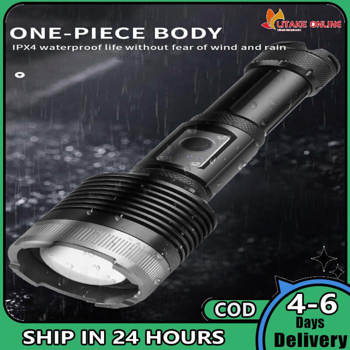 Xhp360 Senter Mini Led 2000-2500 Lumen, Senter Aluminium Aloi Super