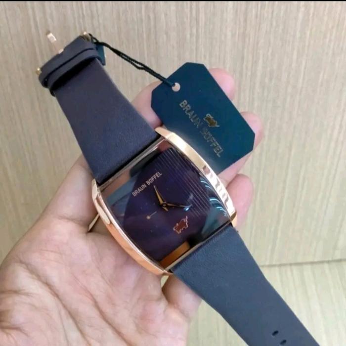 Jam Tangan Pria Mewah Elegan Braun Buffel Original Garansi 1tahun Tahan Air Kulit