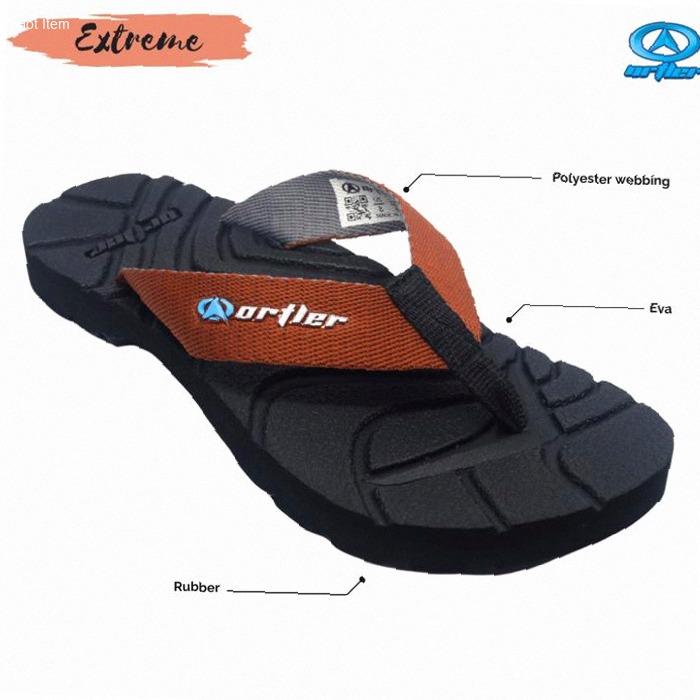 Sandal Gunung Pria Ortler Merah Bata Sendal Jepit Outdoor Traveling Adventure Tipe Extreme Kekinian