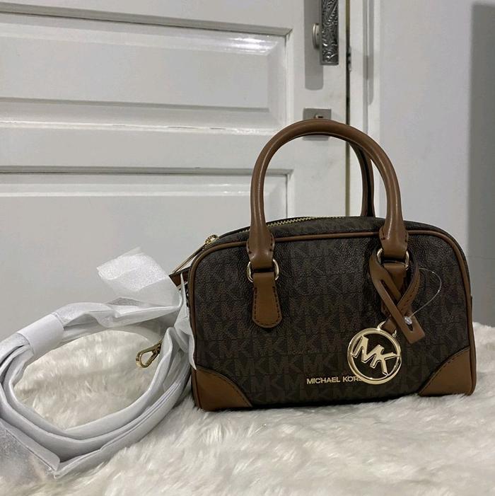 Thompson XS Satchel Crossbody Brown/Vanilla/Black Multi