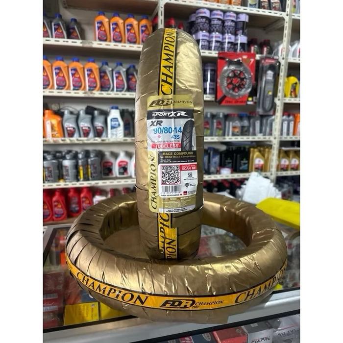 FDR SPORT XR 90/80 RING 14 SOFT COMPOUND TUBELESS Ban Motorcycle Motor