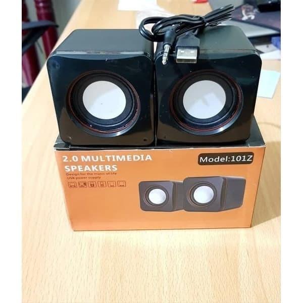 WM Speaker Salon Multimedia Model 101Z For Komputer Laptop Notebook Pc Hp Mini Aktif Kabel USB Stere