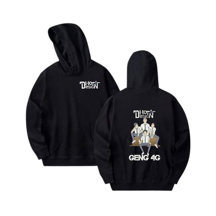 Promo Hoodie Dhot Design Pria Dan Wanita T-Shirt Premium Geng 4G kaos  anime
