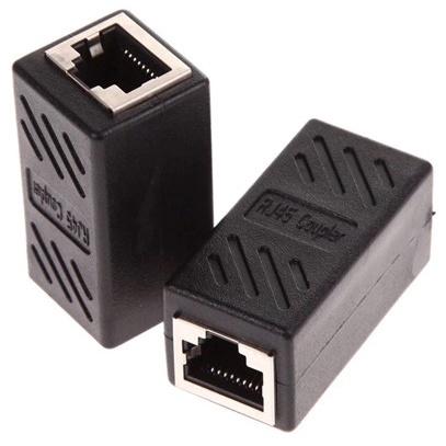 Barel RJ45 Perpanjangan Kabel RJ45 Adapter Converter Kabel LAN Perpanjangan Kabel LAN Female Female