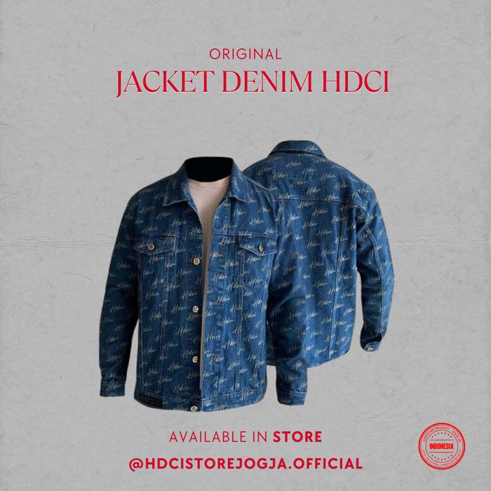 Jaket Denim Harley Davidson Club Indonesia Original