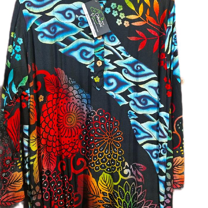 Baju Batik Sesawi LD Indra Wanita Busui Lengan Panjang Motif Daster Katun - Dewasa, Celana, Pendek, 