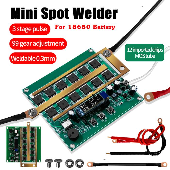 99 Gear 12V Mesin Las Titik Mini Modul Las Titik DIY Kit Tukang Las