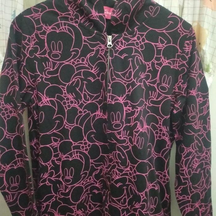 Jaket Hoodie Disnoy Zipper YKK