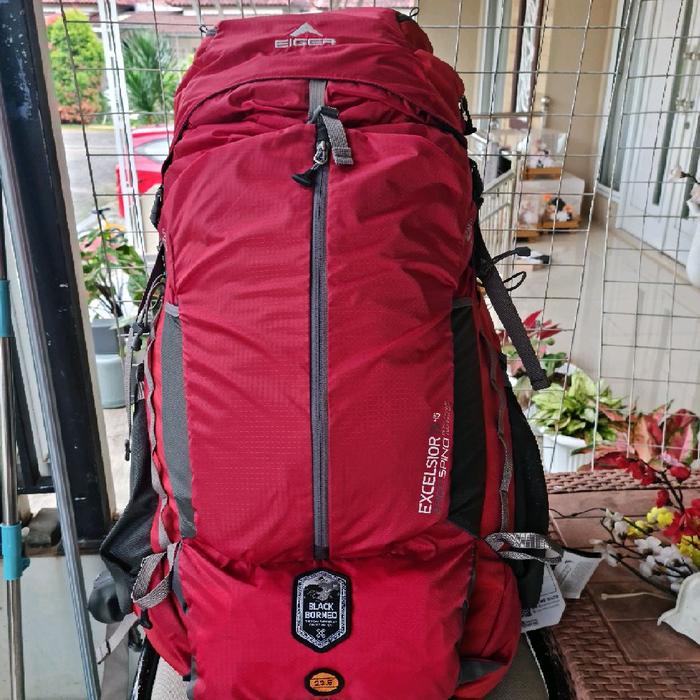 Tas Gunung Eiger Excelsior 75L+15 Black Borneo