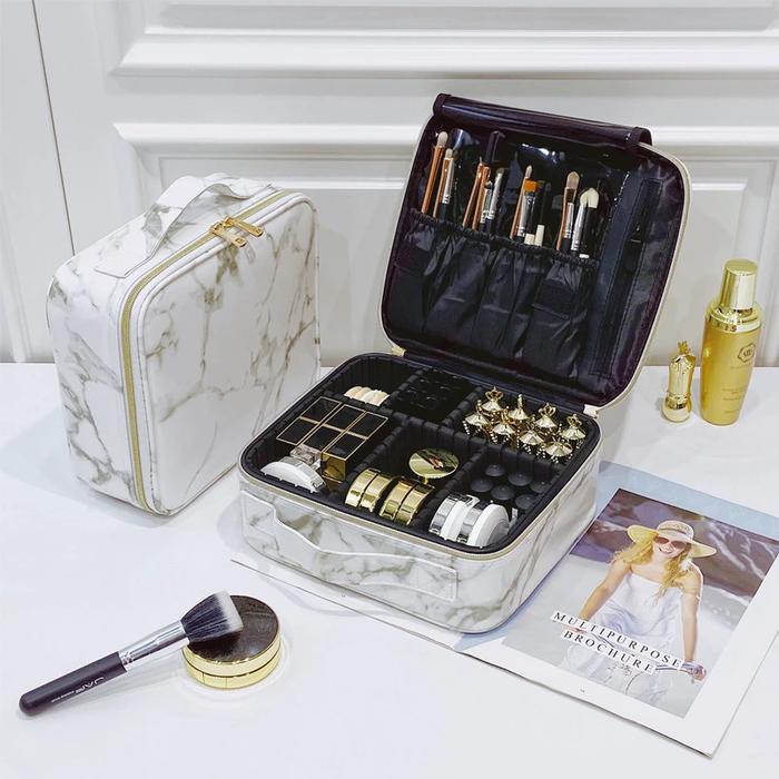 Tas Kosmetik MEWAH LUX BESAR PREMIUM WATERPROOF - Make Up Travel Organizer Bag Wanita Tas Makeup Tas