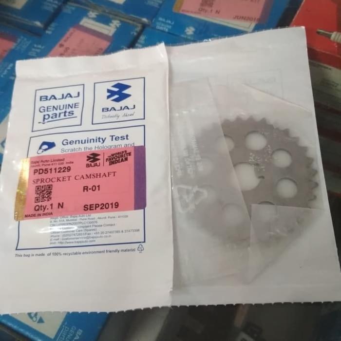 GEAR SENTRIK PULSAR 200NS / 135 / 180 / 200 / 220 GEAR NOKEN AS TIMING