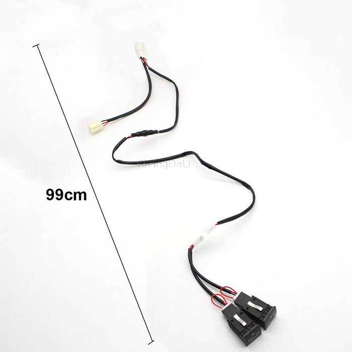 Red Quick Charge 3.0 Dual USB Charger Mobil Soket Adaptor Daya