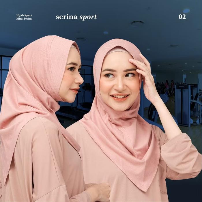 Tiermala - Khimar Hijab Bergo Sport Mini Serina/ Cotton Bamboo Terlaris