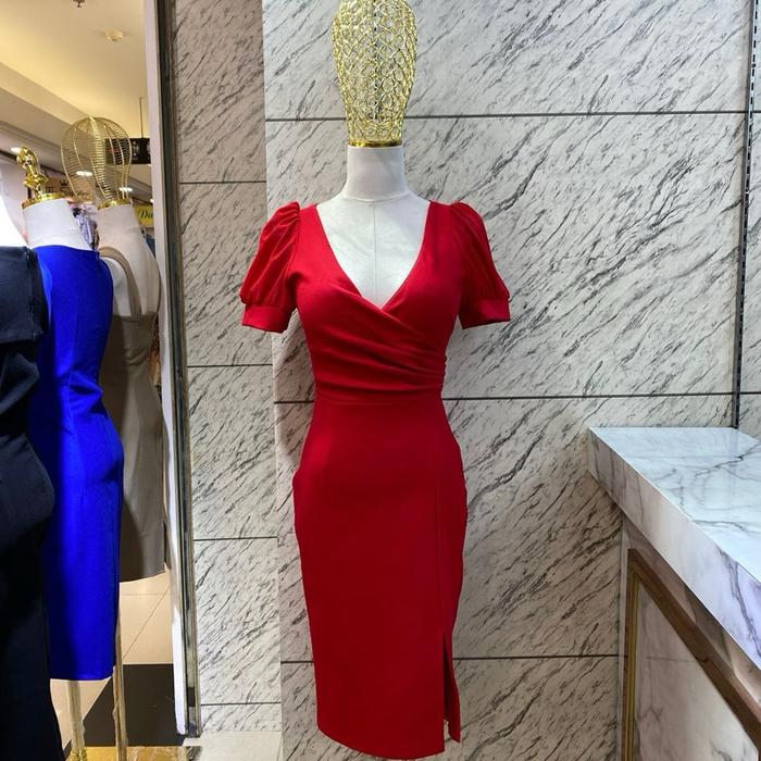 DRESS MIDI VB BERLENGAN BKK / DRESS MIDI VB PARTYDRESS