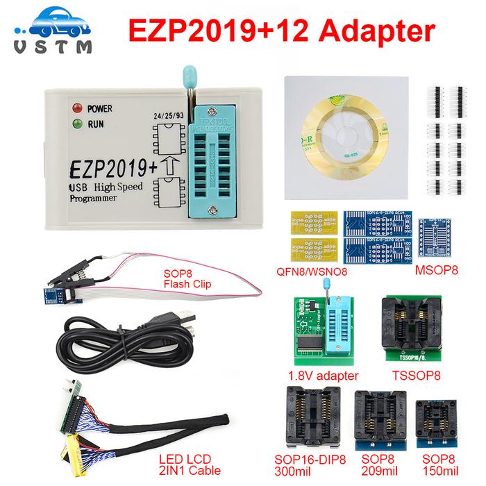 2021 EZP2019 Full set High-Speed USB SPI Programmer+12