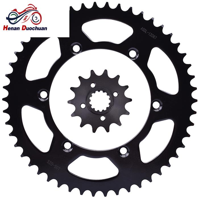 520-14T 50T Front Rear Sprocket Staring Wheel Set For Kawasaki