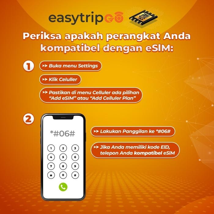 Easytripgo eSIM Umroh Haji Mekkah Saudi Arabia Kuota Data Inter | eSIM Umroh Arab Saudi Quota Extra