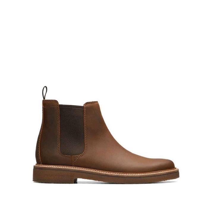 CLARKS Men's Boots Shoes Clarkdale Easy Leather Sepatu Boot Casual Pria Original- Beeswax