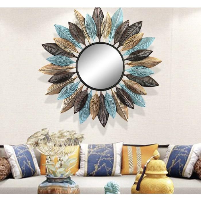 Wall Decor WallDecor Jam Dinding Lukisan Cermin Bingkai Dekorasi Rumah Dinding Metal Aestetik Aestet