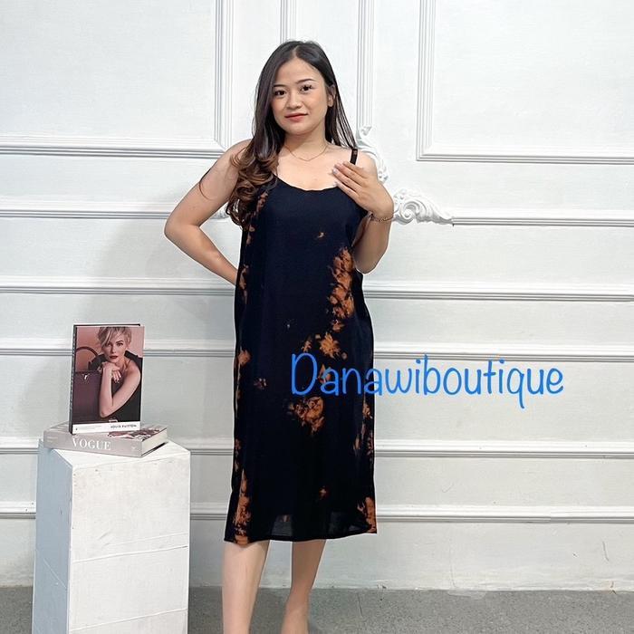 Daster Narini Tie Dye Bali Tali Satu Pendek Santai Terlaris