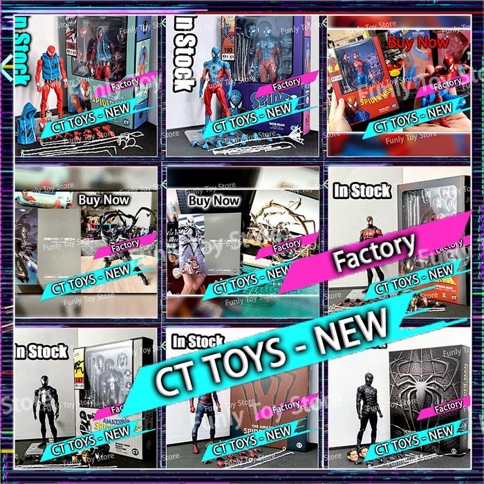 Ct Toys Spiderman Web Man Mafex 190 Spidey Webman 185 Agent Anti Venom Amazing Yamaguchi Anime Actio