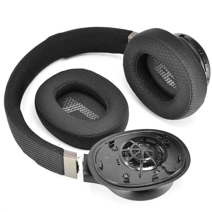 1Pair Foam Ear Pads Cushion Leather Earpad for JBL E65 E65BTNC / Duet NC/Live 650BTNC Live 660 BTNC