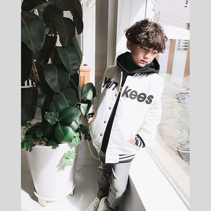Jaket Varsity Anak Kupluk Yankes Size Usia 1-12 Tahun Jaket Baby Anak Remaja Cowok Cewek Unisex Resl