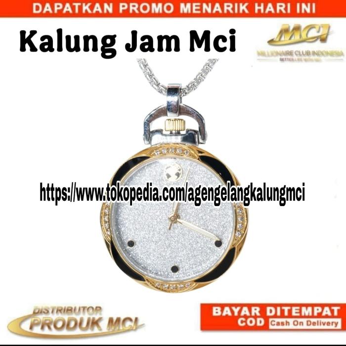 Kalung Jam Rantai Mci / Kalung Million Time Mci / Kalung Pendant Mci / Kalung Kesehatan Mci / Kalung