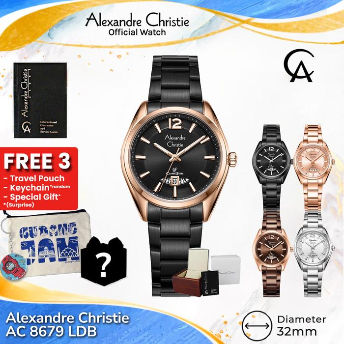Alexandre Christie Wanita AC 8679 LDB AC 8679 LD AC8679LD AC 8679 Stainless Steel