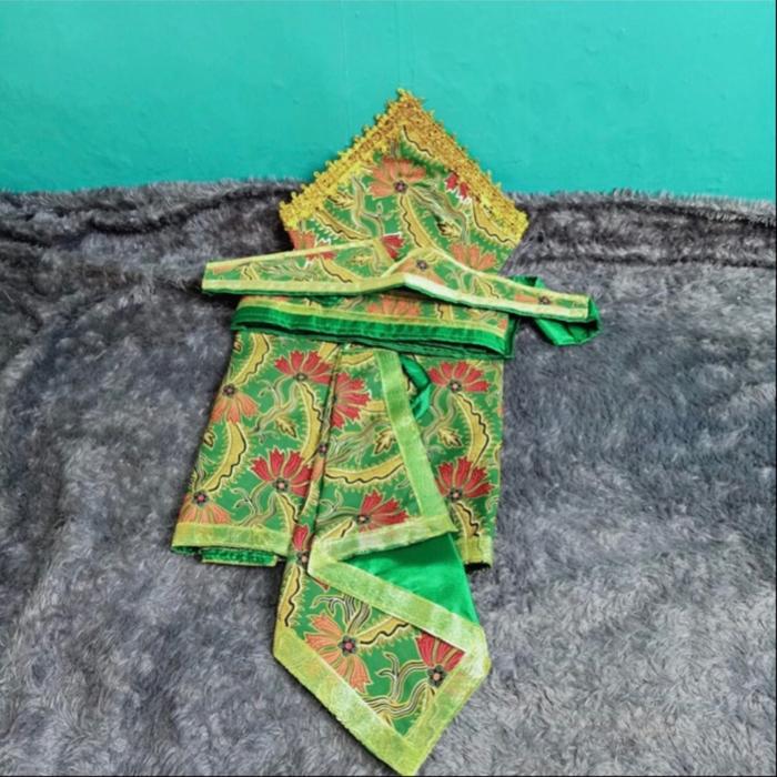 Slembong seni hijau Songket seni silat kain hijau terbaik songket silat kain seni pencak silat semb