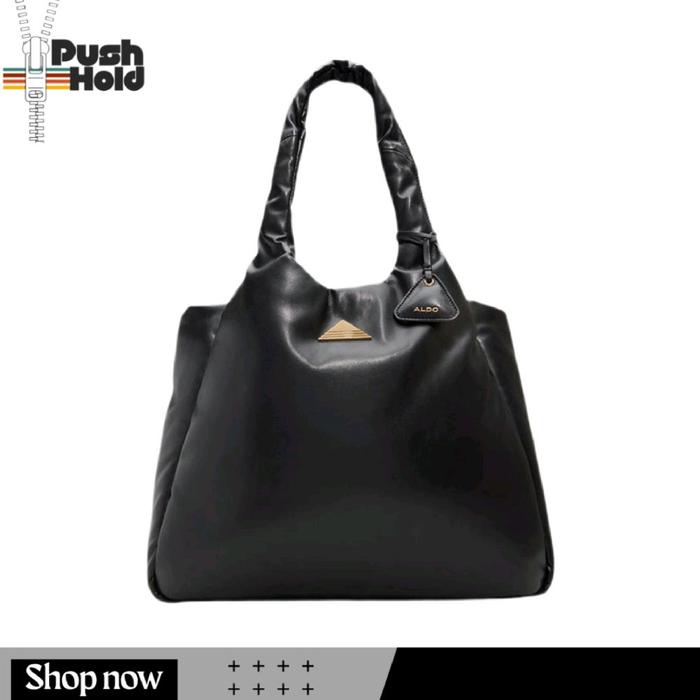 ALDO Handbag Satchel PPUFFCARRYY Tas Tangan Wanita Original Hitam Overload dengan Desain Elegan dan 