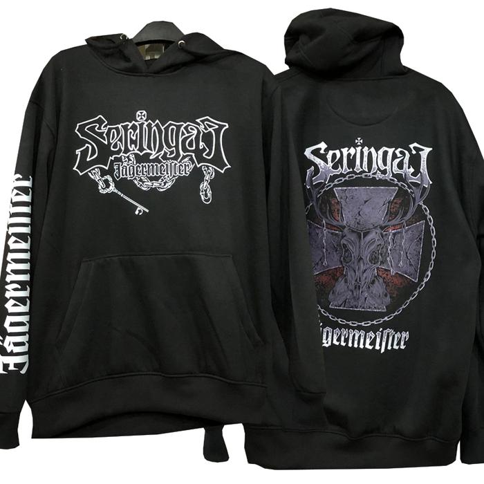 Sweater Seringai x Jagermeister Hoodie Jumper Bahan Cotton Fleece