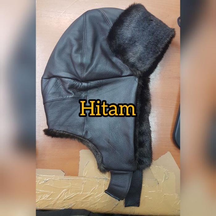 TerLaris Topi Rusia Kulit (Ushanka)