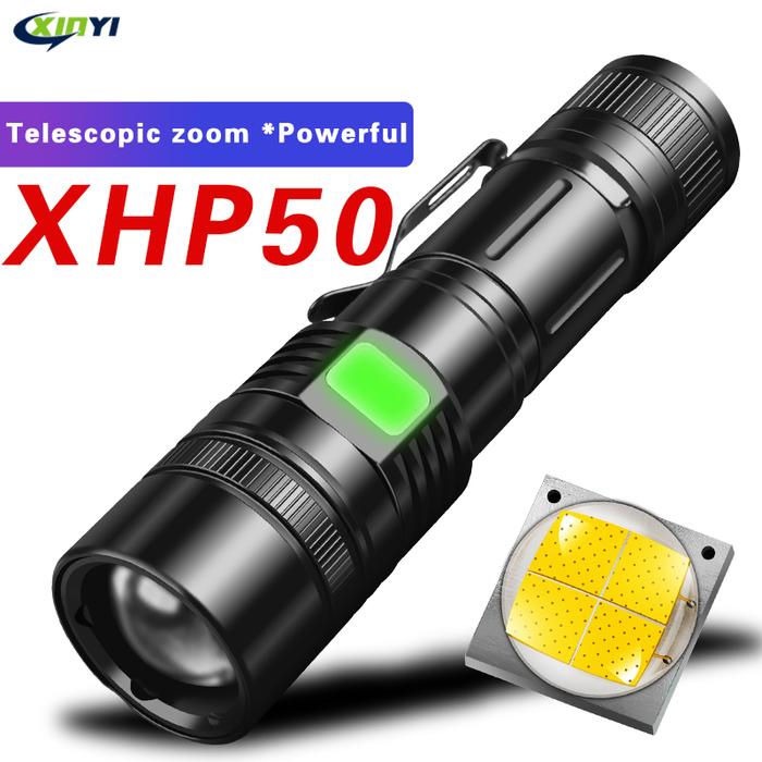 Powerful 60000LM LED Flashlight XHP50 LED Flashlight USB Rechargeable