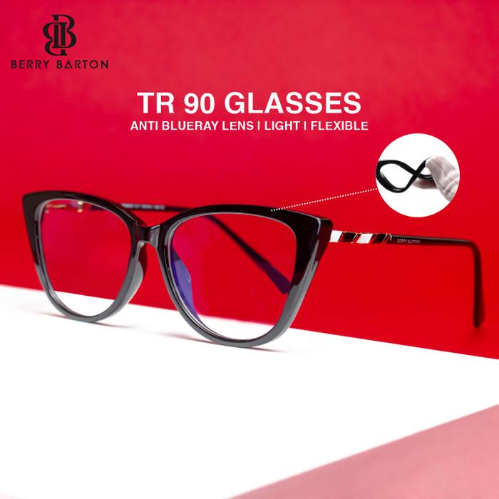 V♪P8 KACAMATA CAT EYE ELASTIS UNISEX ANTI BLUERAY PHOTOCROMIC MINUS 9809 U♥7M