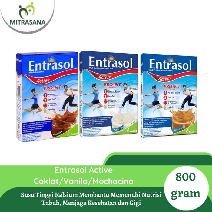 Entrasol Active Isi 150 gram Coklat/Mochacino/Vanilla Latte