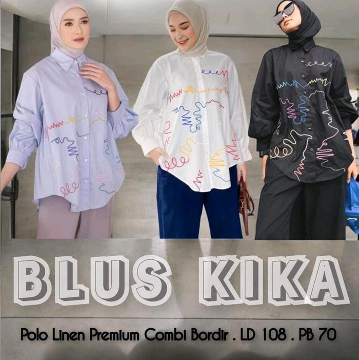 Blus Bordir, kemeja Bordir ,Blus Viral