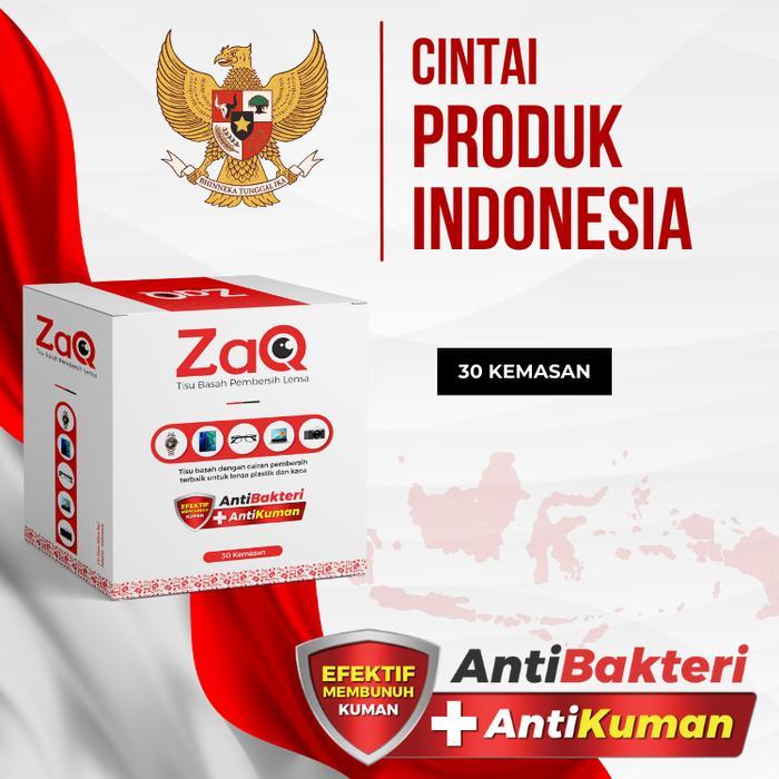 [Bukan Tissue Tessa] ZAQ Tisu/Tissue Basah Pembersih Lensa Glasses Kacamata Anti Bakterial