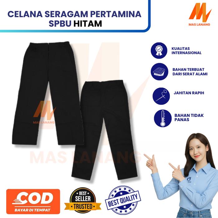 Celana Spbu | Seragam Spbu Operator | Baju Celana Spbu | Seragam Spbu Hitam | Seragam Pertamina | Ba